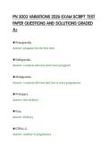 PN 3003 VARIATIONS 2026 EXAM SCRIPT TEST&NewLine;PAPER QUESTIONS AND SOLUTIONS GRADED&NewLine;A&plus;