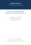 PSYC 354 MODULE 4 QUIZ&colon;STANDARD DEVIATION & Z-SCORES &vert; QUESTIONS AND ANSWERS &vert; 2026 UPDATE &vert; VERIFIED 100&percnt; CORRECT&period;