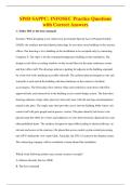 SP&emacr;D SAPPC&colon; INFOSEC Practice Questions&NewLine;with Correct Answers
