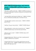 NTN FIRETEAM Question and Answer&NewLine;&lbrack;2026&rsqb; &vert; UPDATED ACTUAL Exam &vert; A&plus;&NewLine;Verified