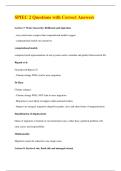 SPIEC 2 Questions with Correct Answers