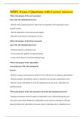 SPIPC Exam 1 Questions with Correct Answers
