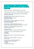 Air Assault Phase 1 Question and Answer&NewLine;&lbrack;2026&rsqb; &vert; UPDATED ACTUAL Exam &vert; Complete&NewLine;Exam Prep