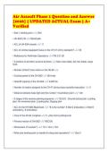 Air Assault Phase 1 Question and Answer&NewLine;&lbrack;2026&rsqb; &vert; UPDATED ACTUAL Exam &vert; A&plus;&NewLine;Verified