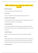 SPIPC &lpar;SPeD&rpar; Exam 1 Questions with Correct&NewLine;Answers