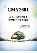 CMY2601 Assignment 1 2026 Semester 2