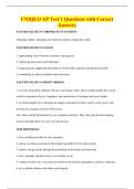 UNIQLO AP Test 1 Questions with Correct&NewLine;Answers