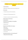 UNIQLO AP Test Questions with Correct&NewLine;Answers