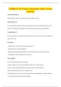 UNIQLO AP Exam 1 Questions with Correct&NewLine;Answers