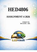 HED4806 ASSIGNMENT 4 2026