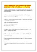 Loyola EMS System Entry Question and Answer&NewLine;&lbrack;2026&rsqb; &vert; UPDATED ACTUAL Exam &vert; A&plus; Verified