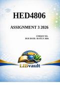 HED4806 ASSIGNMENT 3 2026 - Due 30 July 2026