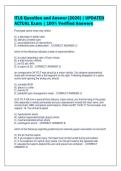 ITLS Question and Answer &lbrack;2026&rsqb; &vert; UPDATED&NewLine;ACTUAL Exam &vert; 100&percnt; Verified Answers