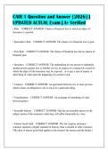 CAIB 1 Question and Answer &lbrack;2026&rsqb; &vert;&NewLine;UPDATED ACTUAL Exam &vert; A&plus; Verified