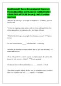 RealEstateU- Texas Promulgated Contract&NewLine;Forms Question and Answer &lbrack;2026&sol;2027&rsqb; &vert;&NewLine;UPDATED ACTUAL Exam &vert; 100&percnt; Verified&NewLine;Answers