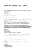 Health Assessment exam 1 Galen Questions with Answer Rationales &lpar;2026&sol;2027&rpar;&NewLine;