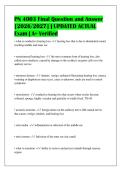 PN 4003 Final Question and Answer&NewLine;&lbrack;2026&sol;2027&rsqb; &vert; UPDATED ACTUAL&NewLine;Exam &vert; A&plus; Verified