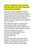 ULTIMATE GERONTOLOGICAL NURSING &NewLine;HESI 2026 PREP HIGH-YIELD MCQS WITH &NewLine;DETAILED EXPLANATIONS
