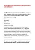 NR 603 WEEK 1 EXAM PRACTICE QUESTIONS COMPLETE WITH VERIFIED ANSWERS