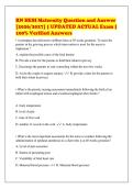 RN HESI Maternity Question and Answer&NewLine;&lbrack;2026&sol;2027&rsqb; &vert; UPDATED ACTUAL Exam &vert;&NewLine;100&percnt; Verified Answers