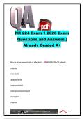 NR 224 Exam 1 &lpar;2026&rpar; &ndash; 95&plus; Practice Questions & Answers on Infection Control&comma; Skin Integrity&comma; Wound Care&comma; Vital Signs & Immobility &vert; Chamberlain University Nursing Exam