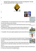 Florida Claims Adjuster Exam&comma; 6-20 All Lines Adjuster- Florida- Review Questions with 100&percnt; Correct Answers