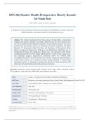 &NewLine;BSN 266 SHADOW HEALTH PERIOPERATIVE HOURLY ROUNDS FOR SONIA BEST &vert; 2026 UPDATE &vert; WITH COMPLETE SOLUTIONS&period;