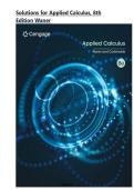 Solutions for Applied Calculus&comma; 8th Edition Waner&comma; All Chapters 1-9 &vert; Complete Guide A&plus;&vert;&vert; ISBN 978-0357723487