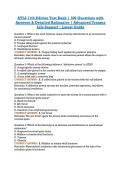 ATLS 11th Edition Test Bank &vert; 300 Questions with &NewLine;Answers & Detailed Rationales &vert; Advanced Trauma &NewLine;Life Support &vert; Latest Guide