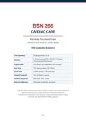 BSN 266 CARDIAC CARE&colon; EXAM &lpar;REMOTELY PROCTORED&rpar; &vert; QUESTIONS AND ANSWERS &vert; 2026 UPDATE &vert; WITH COMPLETE SOLUTIONS&period;