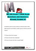 NR 226 Exam 1 2026 &vert; Chamberlain University &vert; 300&plus; Exam Questions & Correct Answers &vert; Legal & Ethical Nursing&comma; Pain Management&comma; Sleep&comma; Patient Safety & Professional