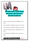 NR 226 Exam 2 &lpar;2026&rpar; &vert; Chamberlain University &vert; 120&plus; Exam Questions & Correct Answers &vert; Fluid & Electrolyte Balance&comma; Acid-Base Disorders&comma; IV Therapy&comma; Sleep & Older Adult Nursing