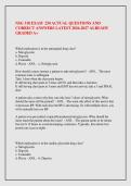 NSG 318 EXAM  250 ACTUAL QUESTIONS AND &NewLine;CORRECT ANSWERS LATEST 2026-2027 ALREADY &NewLine;GRADED A&plus; 