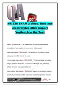 NR 226 Exam 2 &lpar;2026&rpar; &vert; Chamberlain University &vert; 200&plus; Exam Questions & Correct Answers &vert; Sleep&comma; Fluid & Electrolyte Balance&comma; Acid-Base Disorders & Nursing Interventions