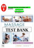 Test Bank for Massage Therapy&colon; Principles and Practice&comma; 7th Edition by Susan G&period; Salvo