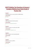 NOCTI Welding Test Questions & Answers - Complete Welding Exam Study Guide & Practice Test
