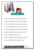 NR 226 Exam 2 &lpar;2026&rpar; &vert; Chamberlain University &vert; 100&plus; Exam Questions & Correct Answers &vert; Sleep Disorders&comma; Fluid & Electrolyte Balance&comma; Acid-Base Disorders & Loss&comma; Grief Nursing