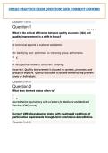 CPHQ&reg; PRACTICE EXAM QUESTIONS AND CORRECT ANSWERS&period;