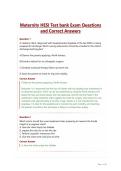 Maternity HESI Test bank Exam Questions and Correct Answers&period;