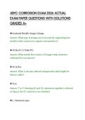 ABYC CORROSION EXAM 2026 ACTUAL&NewLine;EXAM PAPER QUESTIONS WITH SOLUTIONS&NewLine;GRADED A&plus;&NewLine;