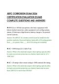 ABYC CORROSION EXAM 2026&NewLine;CERTIFICATION EVALUATION EXAMS&NewLine;COMPLETE QUESTIONS AND ANSWERS