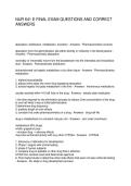 NUR 641 E FINAL EXAM QUESTIONS AND CORRECT ANSWERS