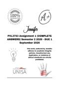 PVL3703 Assignment 1 &lpar;COMPLETE ANSWERS&rpar; Semester 2 2026 - DUE 1 September 2026&semi; 100&percnt; Correct solutions and explanations&period;