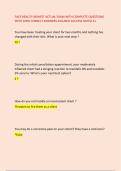 FACE REALITY NEWEST ACTUAL EXAM WITH COMPLETE QUESTIONS &NewLine;WITH 100&percnt; CORRECT ANSWERS ASSURED SUCCESS RATED A&plus;