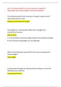 ACCT 526 FINAL NEWEST ACTUAL EXAM WITH COMPLETE &NewLine;QUESTIONS WITH 100&percnt; CORRECT DETAILED ANSWERS