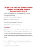 NU 160 Exam 2 V1&ndash;V3 &vert; NU 160 Mental Health Concepts &vert; Galen College of Nursing &vert; NCLEX &lpar;NGN&rpar; Q&A with Rationale &lpar;NU160 Exam 2&rpar;