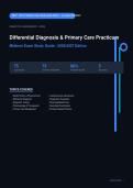  NR 511 Differential Diagnosis Primary Care Practicum Midterm Study Guide Weeks 1-4 Actual 2026&sol;2027 &ndash; Complete Exam-Style &vert; 100&percnt; Verified &ndash; Pass Guaranteed &ndash; A&plus; Graded 