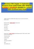 Business 344 Chapter 4 Exploratory Research Exam QUESTIONS AND VERIFIED CORRECT ANSWERS GRADED A&plus; -LATEST 2026-2027- 100- GUARANTEED PASS&period;docx&NewLine;&NewLine;