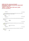 NURS 6512N Advanced Health Assessment Week 11 Exam Practice 2027&sol;2028