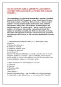 NSG 318 EXAM  250 ACTUAL QUESTIONS AND &NewLine;CORRECT ANSWERS LATEST 2026-2027 ALREADY &NewLine;GRADED A&plus;&NewLine;